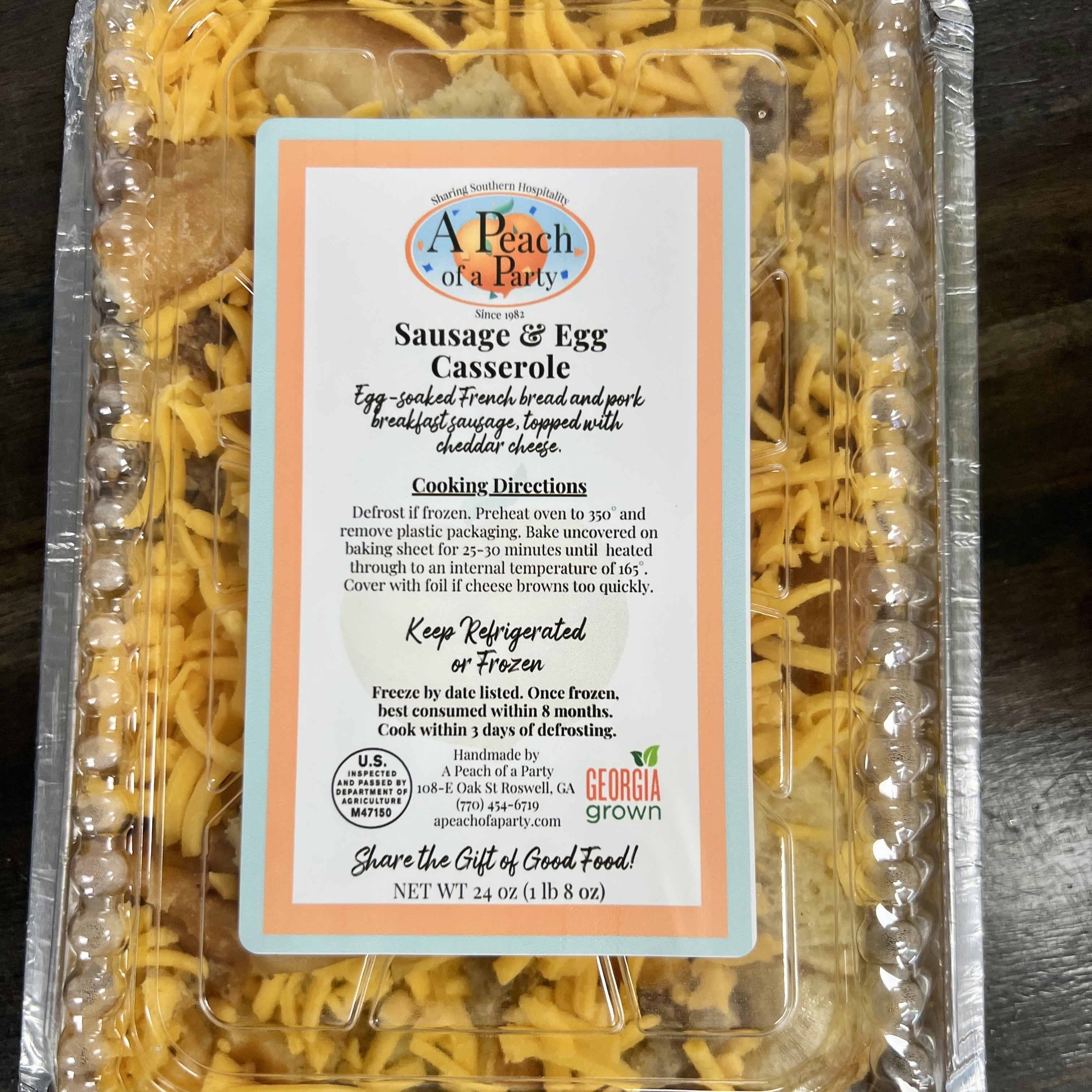 Sausage & Egg Casserole | A Peach of a Party